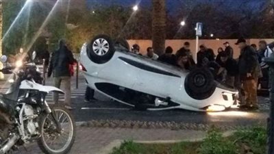 مصرع فتاة وإصابة 7 في انقلاب سيارة بالإسماعيلية