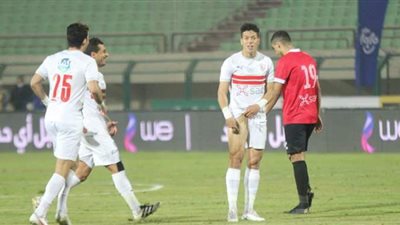 إمام عاشور يحتفل بالهدف الثاني للزمالك على طريقة كريستيانو رونالدو | صور