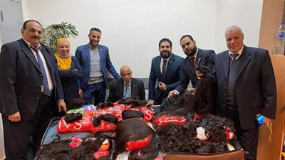 ضبط محاولة تهريب 140 كيلو شعر طبيعي بحوزة راكب في مطار القاهرة | صور