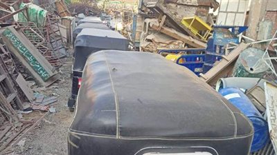 سحب 6 تكاتك ورصف شارع السودان| صور