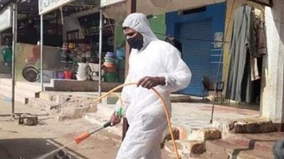 حملة لتعقيم قرية الأبطال فى الإسماعيلية | صور