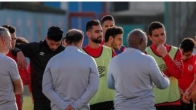 مران خططي في ختام استعداد الأهلي لمواجهة الإنتاج