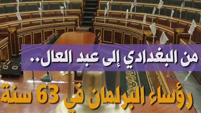 من البغدادي إلى عبد العال.. رؤساء البرلمان في 63 سنة | فيديو جراف