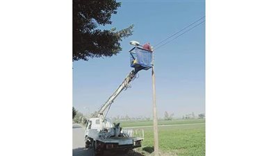 إصلاح 75 كشافا بطرق بني محمد سلطان والبرجاية بالمنيا