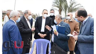 محافظ الشرقية يتابع أعمال تبطين ترعة الجزيرة السفلى بالإبراهيمية