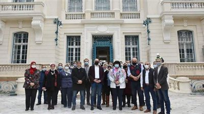 وزيرة الثقافة تتابع أعمال تطوير متحف محمود خليل وحرمه.. وافتتاحه أبريل المقبل