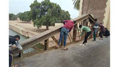 بتكلفة مليون و600 ألف جنبها.. تفاصيل ترميم وصيانة كوبري محمد علي بالقناطر