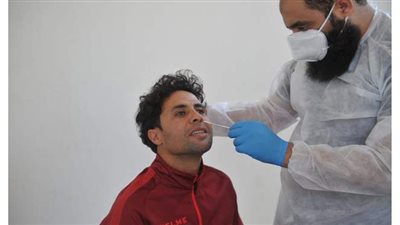 مسحة كورونا للاعبي سيراميكا كليوباترا قبل مواجهة إنبي | صور