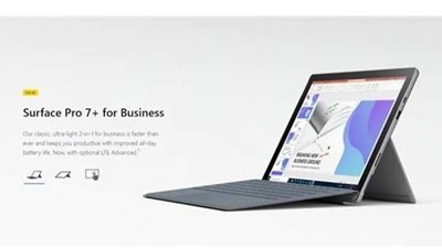 مايكروسوفت تطلق الجهاز اللوحي Surface Pro 7+ الجديد