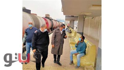 حملة لمتابعة تطبيق الإجراءات الاحترازية بمحطة قطار التل الكبير بالإسماعيلية | صور