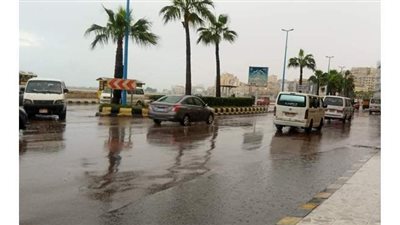 هطول أمطار غزيرة على الإسكندرية