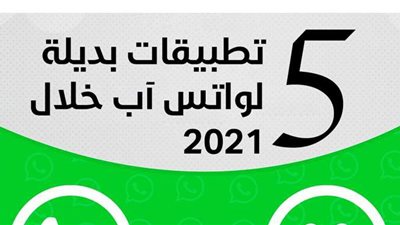 للباحثين عن الخصوصية والأمان.. 5 تطبيقات بديلة لواتس آب خلال 2021 | انفوجراف