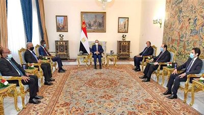 الرئيس السيسي يستقبل عضو مجلس السيادة الانتقالي السوداني | فيديو
