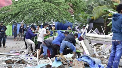 ارتفاع ضحايا زلزال إندونيسيا إلى 35 قتيلا وأكثر من 600 مصاب| صور
