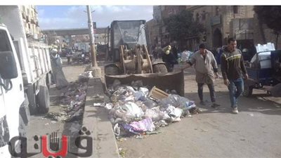 إزالة 370 حالة إشغالات وغلق 143 محلا وضبط 46 شيشة ببنى سويف