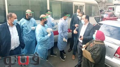 تدشين مبادرة الرئيس لمتابعة العزل المنزلي لمرضى كورونا في بورسعيد | صور