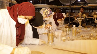 ٢٠ صورة ترصد مشروع ترميم مبنى الفسقية بقصر محمد على في شبرا