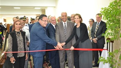 رئيس جامعة الإسكندرية يفتتح مركز التميز في أبحاث ودراسات المياه