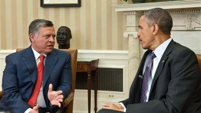 العاهل الأردني يبحث مع أوباما حلول الأزمة السورية