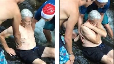 عجوز يقفز من أعلى شلال في كوستاريكا (فيديو وصور)