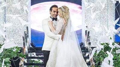 هنا الزاهد تنشر مقاطع فيديو من حفل زفافها على أحمد فهمي