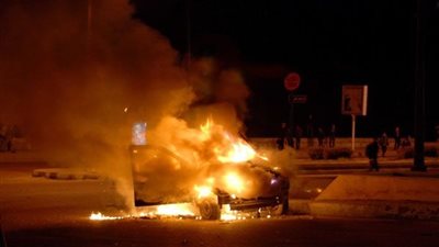 أمن دمياط يكثف جهوده لضبط مرتكبي حريق سيارة ضابط الشرطة