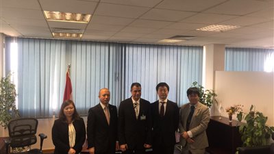 سفير اليابان ووفد الجايكا يتفقدان مشروع مبنى الركاب الجديد ببرج العرب