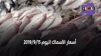 أسعار الأسماك اليوم 2019/9/15.. والبوري يسجل 30 جنيها