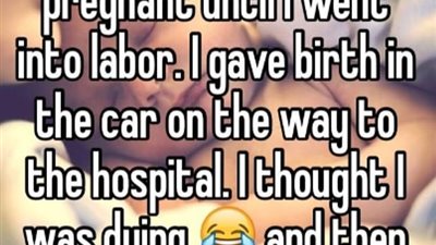 مواقف طريفة لنساء أثناء الولادة (صور)