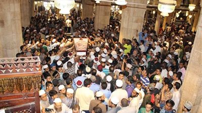 تشييع جثمان الدكتور سعد جاويش من الجامع الأزهر (صور)