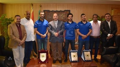 الفيوم تكرم الجهاز الفني لمنتخب شباب اليد
