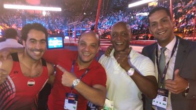 علي أبو القاسم يحصد ذهبية الجمباز بكأس العالم في فرنسا