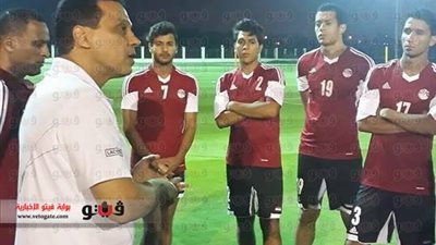 بالصور.. البدرى للاعبى الأوليمبي: لا مكان للمتخاذلين في المنتخب