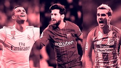 صراع بين رونالدو وميسي وجريزمان على الأفضل بشهر فبراير