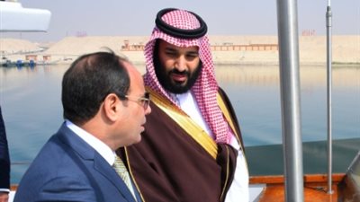 السيسي يصل مطار القاهرة لتوديع ولي العهد السعودي