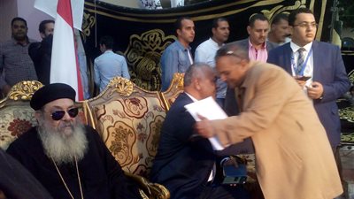 «مظهر شاهين وعلاء بسيوني ومصطفى بكري» بمؤتمر دعم السيسي بالمنيا (صور)