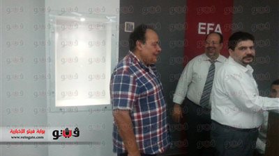 بالصور.. إسماعيل فايد يصل الجبلاية لحضور اجتماع نهائى الكأس