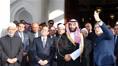 6 صور ترصد افتتاح السيسي وبن سلمان أعمال ترميم الجامع الأزهر