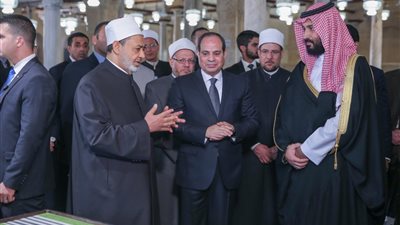 السيسي والطيب يشكران السعودية على دعم الأزهر.. وولي العهد: هذا واجبنا