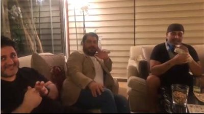 وليد توفيق وملحم زين يزوران عاصي الحلاني في منزله (فيديو)