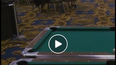 مهارة تصويب حامل سبع أرقام قياسية في البلياردو (فيديو)