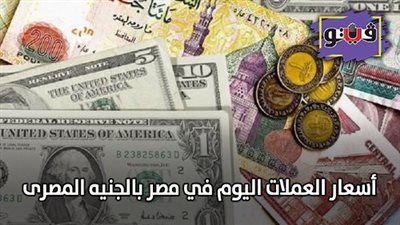 أسعار العملات مقابل الجنيه المصري بنهاية تعاملات اليوم