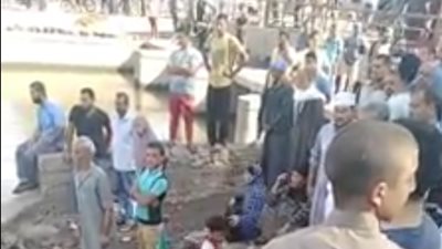 غرق شخص في مياه ترعة كفر شلشلمون بالشرقية (فيديو)