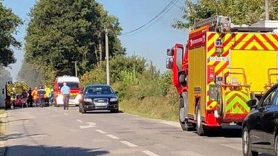 تحطم طائرة عسكرية بلجيكية (صور)