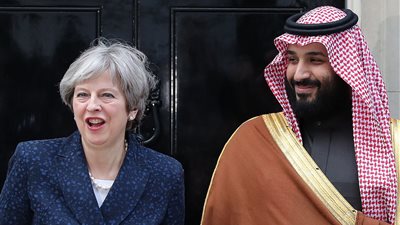 «ماي» لولي عهد السعودية: أمنكم من أمن بريطانيا (صور)