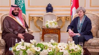 ولي العهد السعودي وماي يتفقان على التصدي لإيران