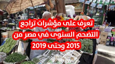 تعرف على مؤشرات تراجع التضخم السنوي في مصر من 2015 وحتى 2019.. (انفوجراف)