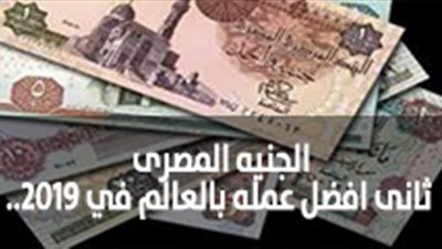 الجنيه المصري ثاني أفضل عملة بالعالم في 2019.. إنفوجراف
