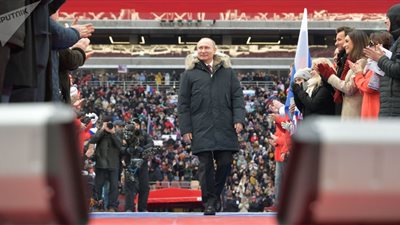 حملة بوتين الرئاسية تصل إلى لبنان (صور)