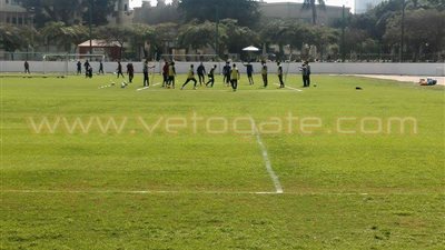 بالصور.. تدريبات طائرة في مران الأهلي الصباحي